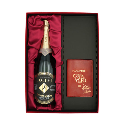 シャンパーニュ コレ ブリュット750ml PASSPORT LIMITED EDDITION【ボックス入り、サイン入りパスポートケース付】