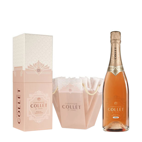 シャンパーニュ・コレ ロゼ ドライ コレクション プリヴェ 750ml【ボックス入り, オリジナルグラス付】